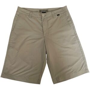 Travis Mathew Light Beige Flat Front Unlined‎ Casual Golf Shorts Men's 30